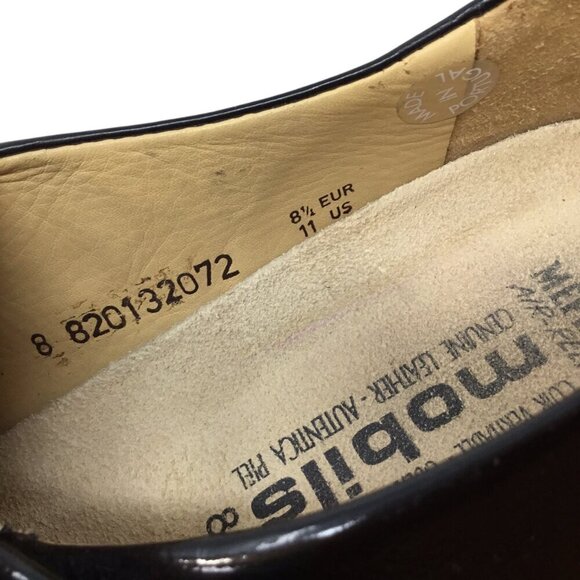 Mephisto Mobils Air Relax Shiny Black Leather Comfort Shoes Sz 11 Slip On Loafer - Picture 6 of 8